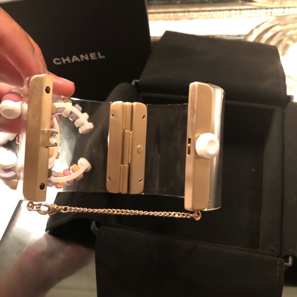 Authentic Sweet Candy Signature CHANEL Lucite Cuff - Picture 2 of 8